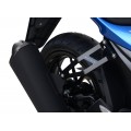 R&G Racing,Exhaust Hanger (Black) with Blue Logo and LHS Footrest Blanking Plate for Suzuki GSX-R125 / GSX-S125 ' 17-'21 R&G Racing,Exhaust Hanger (Black) with Blue Logo and LHS Footrest Blanking Plate for Suzuki GSX-R125 / GSX-S125 ' 17-'21